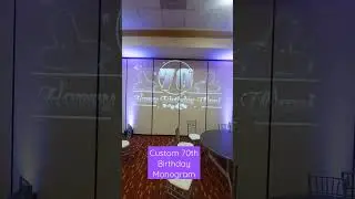 70th Birthday Custom Monogram| KM Audio Visual
