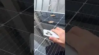 Unmanned, fully automatic, mobile-controlled solar panel cleaning system #superpiping #solarenergy