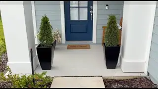 FIASON &ndash; Large Square Tall Planters - 21'' Lightweight Flower Pots for Indoor/Outdoor