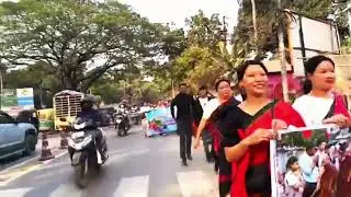 Walk for Peace জয় জয় বৌদ্ধ পতাকা Joy Joy Buddha Potaka,