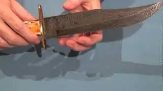Bear & Son Damascus American Bowie Model 502D