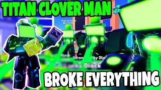 TITAN CLOVER MAN Broke Everything in Toilet Tower Defense - Solo Nightmare