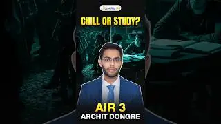 AIR 3 Archit Dongre | Studying All Day, But Read Less Than 4 Pages?😳 #shorts