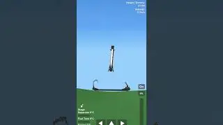 Falcon-9 Booster Landing Test #sfs #spaceflightsimulator