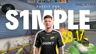 s1mple 38Kills Solo Q carries Lv10 FACEIT ranked | June 12, 2023