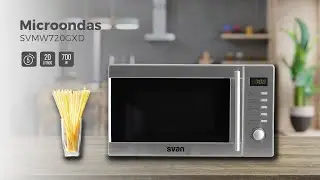 Microondas inox de 20L con grill de Svan | SVMW720GXD