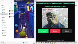 🤖 AI-Based Subway Surfers Control with Real-Time Hand Gesture Recognition