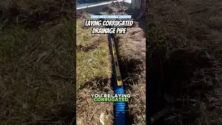 Corrugated Drainage Pipe - Maintaining Proper Slope - Yard Drainage System - Tampa Drains