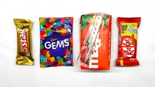 KitKat | Mango | Gems | 5 Star | 🍫🍫💓#chocolate #asmr #satisfying #viral 