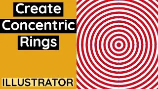 Instant  CONCENTRIC Circles / Rings In Adobe Illustrator
