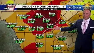 Weather 101: Rainfall since April 1 & Drought Improvement