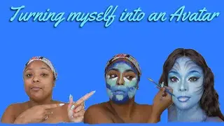 Avatar inspired makeup tutorial|using body paints