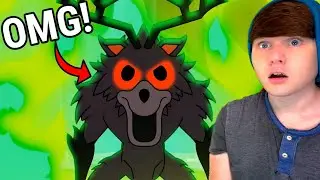 THE DEER IS EVIL?! BASE DEFENSE: 99 Nights in Roblox Forest! (Cartoon Animation) GameToons REACTION!