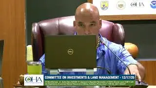 12/17/25 Investments & Land Management (ILM) Committee Meeting