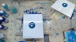 Fluid Art Quickie How to Balloon Smash Acrylic Paint Pouring Easy How to Pass Time and Have Fun