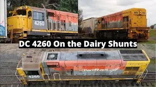 DC 4260 On the Dairy Shunts (HD) (Drone Footage)