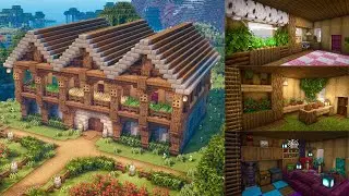 Minecraft | How to Build a 3-Player House | Large Mansion Tutorial | Part 2