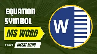 Microsoft word table tools | Basic to Advance Tutorial 5 | eqation