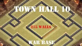 CLASH OF CLANS | Town Hall 10 War Base with 275 walls