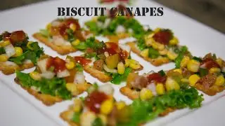 Biscuit Canapes | বিস্কুট ক্যানাপেস | Recipe 3