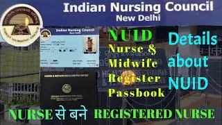 Details About NUID | NUID & Nurse Register Passbook | INC | ONC | Important For Nurses..!!