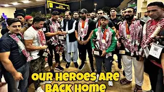 Pakistan Bodybuilding Team Is Back Home 🏠 | Team Welcome At karachi Airport ❤️