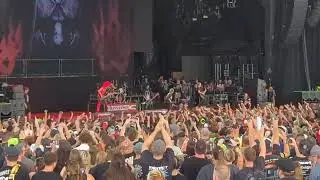 Static-X - Push It (Live) - Houston TX August 21, 2022 - Tony Campos stage dive