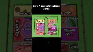 Grow a garden layout #roblox #growagarden