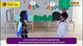 Little storytellers, big imagination. Balvatika kids enjoying Storytelling Activity!
