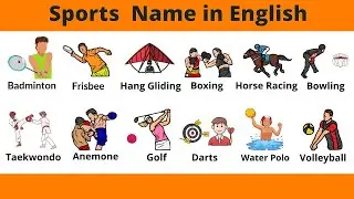 List of Sports and Games Vocabulary in English for Beginner MUST KNOW | Sports List Name