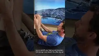 Single Leg Stretch Pilates Mat exercise demo short #movement #matpilates #Pilates #malepilates