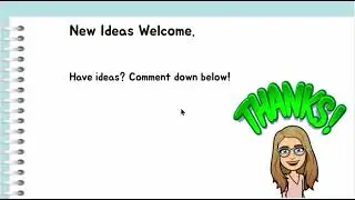 New ideas for math subject welcome!