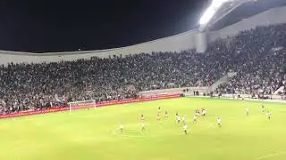 אוהדי מכבי חיפה מתפוצצים בבלומפילד טירוף !!!! (4.11.19)