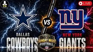 DALLAS COWBOYS VS NEW YORK GIANTS | LIVE STREAM | Play-By-Play,  Score Board, 3D Game Engine