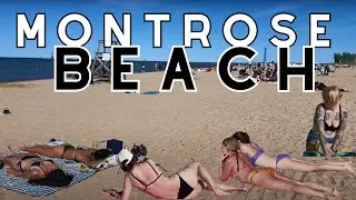 Chicago Summer 4K | Relaxing Walk at Montrose Beach on Chicago's North Side