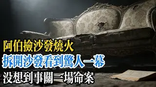 阿伯撿沙發燒火，拆開沙發看到驚人一幕，没想到事關一場命案！