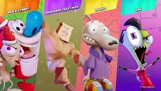 Request:Ren And Stimpy Vs Powdered Toast Man Vs Rocko Vs Zim|Nickelodeon All-Star Brawl