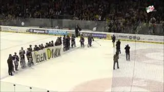 Eishockey: Letzte Minute im 3. Halbfinalspiel der Krefeld Pinguine - Eisbären Berlin