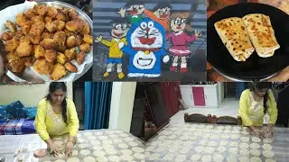 bin dhup bina machine aloo papad🍿 EVENING SNACK TO DINNER ROUTIN🍱 ALOO PAPAD🥔 SUJI PAKODA🌰 ROTI WRAP