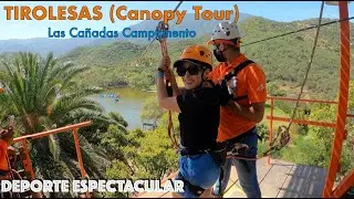 Tirolesas (Canopy Tour) en Las Cañadas Campamento de Ensenada - DEPORTE ESPECTACULAR