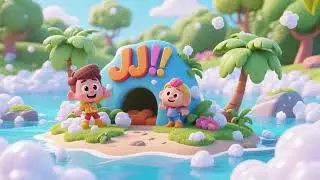 JJ&rsquo;s Foam Island Adventure | Nursery Rhymes & Kids Songs | Bath Time, Imagination & Play