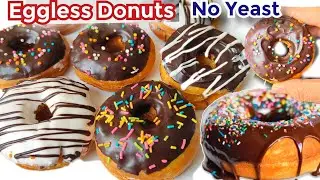 Christmas special Donuts No Yeast Donuts Recipe|Fluffy Donuts Without Eggs,Yeast|Christmas Donuts