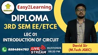 Diploma 3rd Sem EE/ETCE | Circuit Introduction Lec 01  | By Easy2Learning/David Das