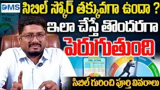 How to Increase CIBIL Score? Simple Tricks in Telugu! 😍 | Full Details About Cibil | @DMSLoans