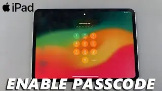 How To Add Screen Lock Passcode On iPad