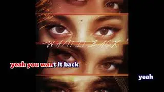 WANT IT BACK - S2 (KARAOKE)
