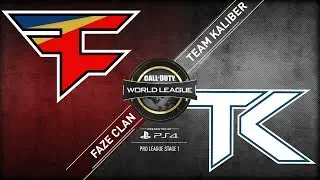 FaZe Clan vs Team Kaliber | CWL Pro League Stage 1 Playoffs 2018 | Day 1