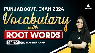 Vocabulary With Root Words | English Class For All Punjab Competitive Exams By Rajneesh Mam #1