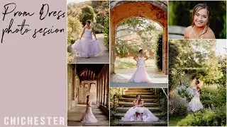 Prom dress photo session Chichester - outdoor photo shoot