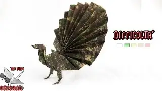 [ORIGAMI ITA] Pavone (Adolfo Cerceda) || Animali